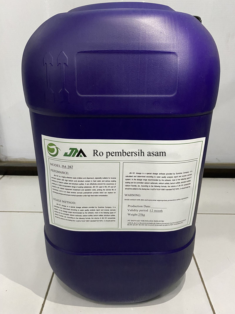 JM-282 reverse osmosis membrane acidic cleaning agent